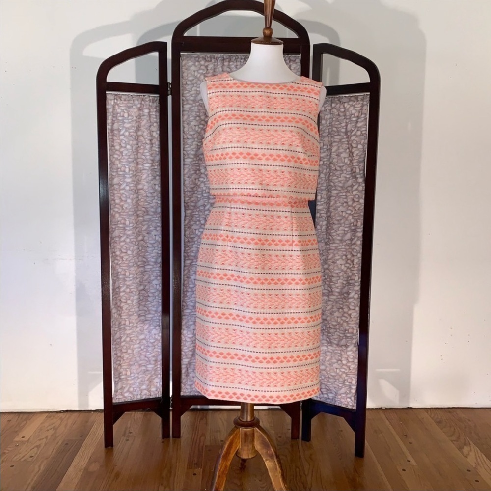Antonio Melani Popover Ikat Print Dress Sz 4 EUC